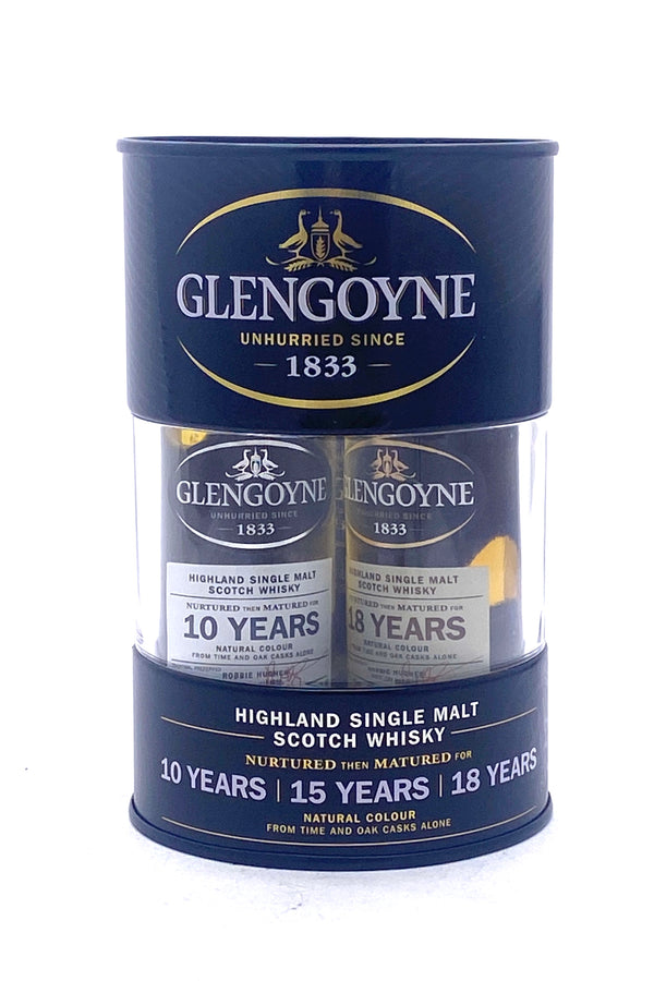 Glengoyne Gift Pack (1 x 10 Year, 1 x 15 Year, 1 x 18 Year) Scotch Whisky 3  x 50 ml