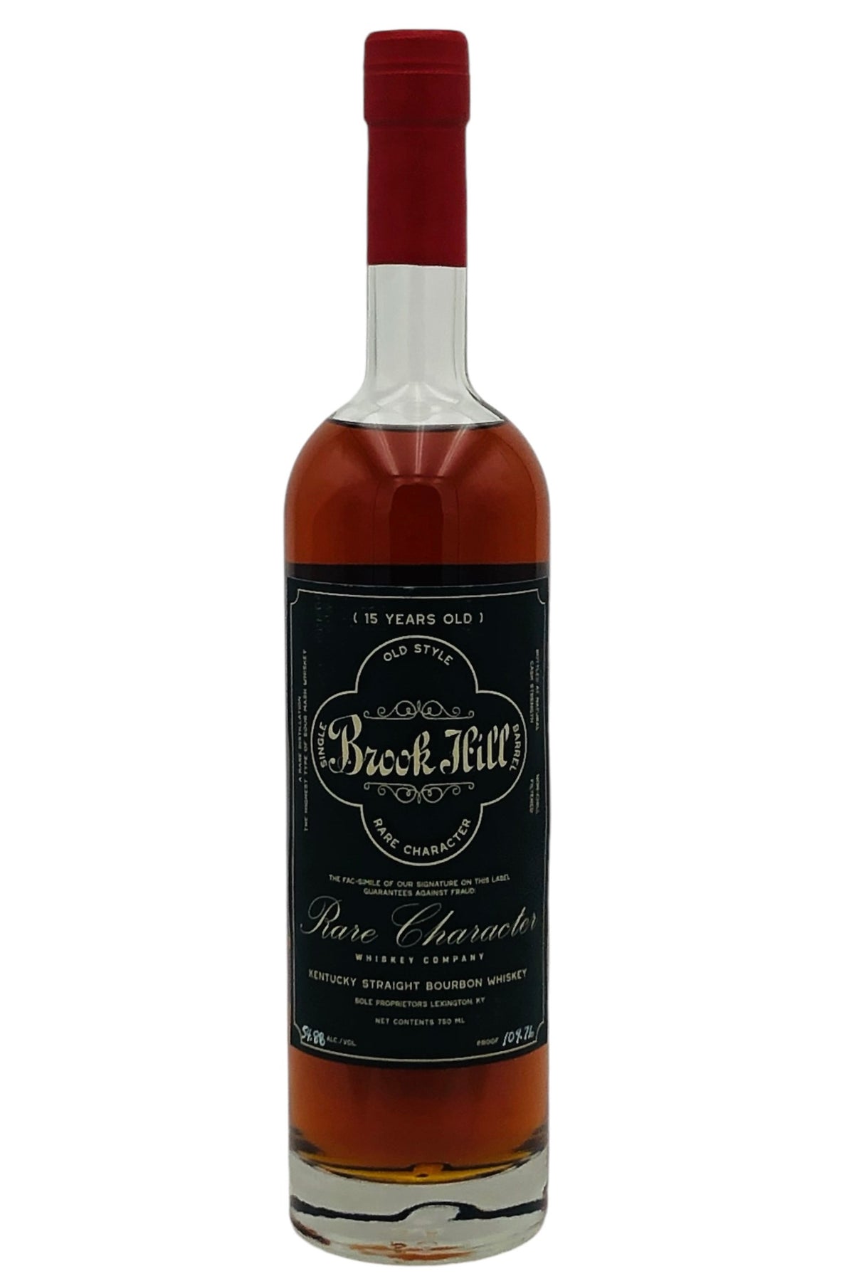 Rare Character &quot;Brook Hill&quot; 15 Year Old Straight Kentucky Bourbon Whiskey