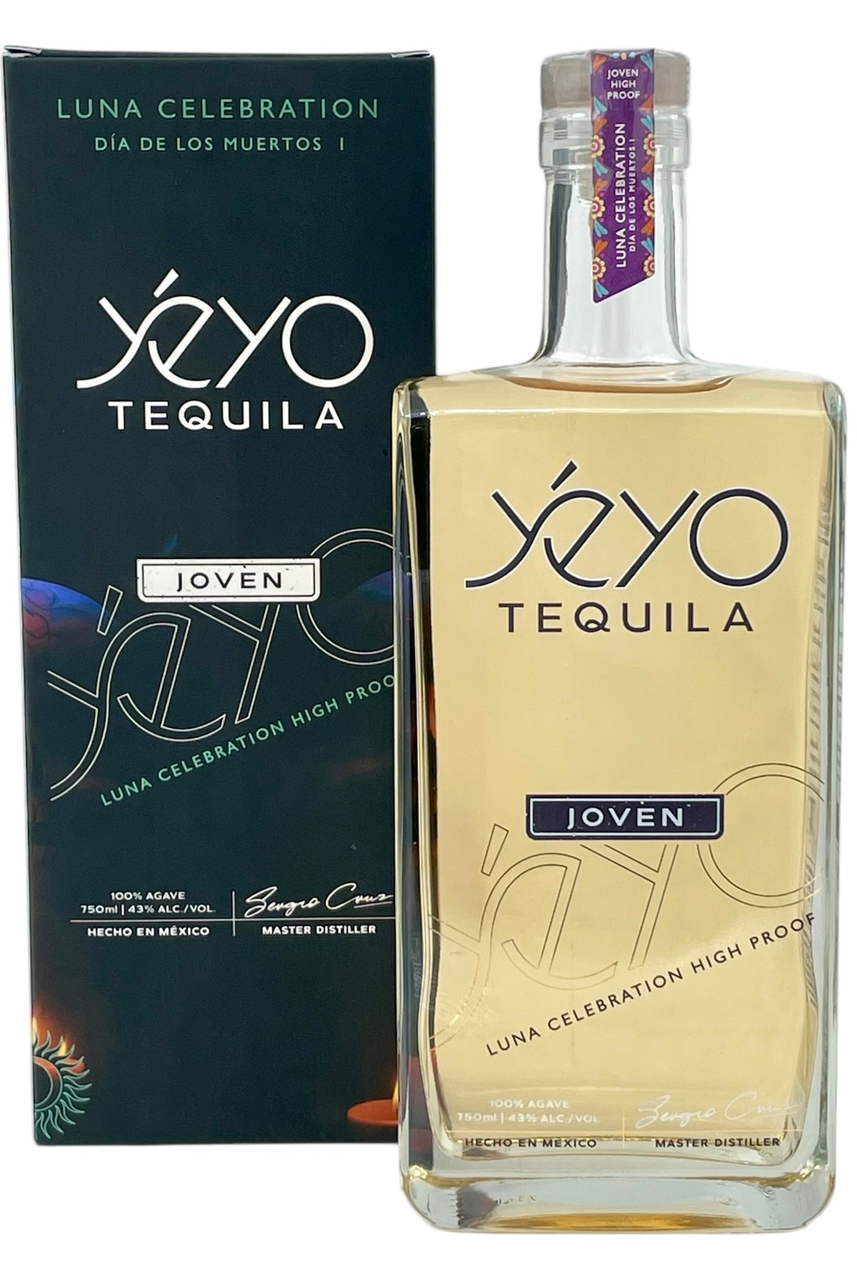 Yeyo Dia de Los Muertes Joven Tequila Luna Celebration High Proof