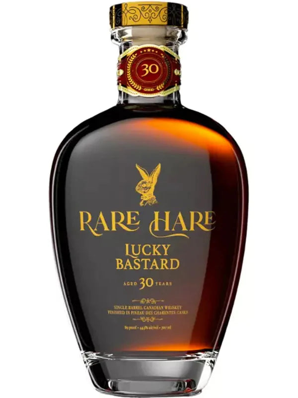 Playboy Spirits Rare Hare &quot;Lucky Bastard&quot; 30 Years Old Canadian Whiskey