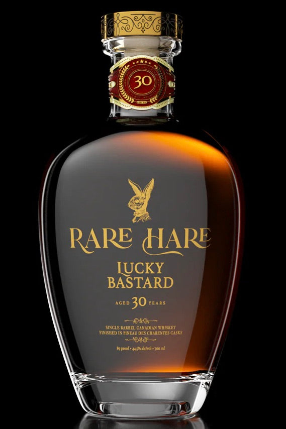 Playboy Spirits Rare Hare &quot;Lucky Bastard&quot; 30 Years Old Canadian Whiskey