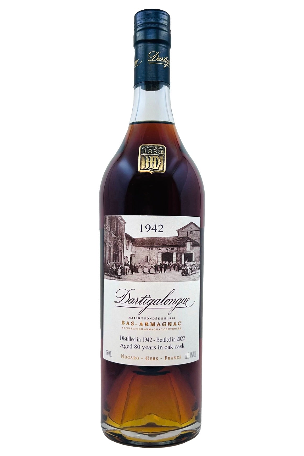 Dartigalongue Vintage 1942 80 Year Old Bas Armagnac