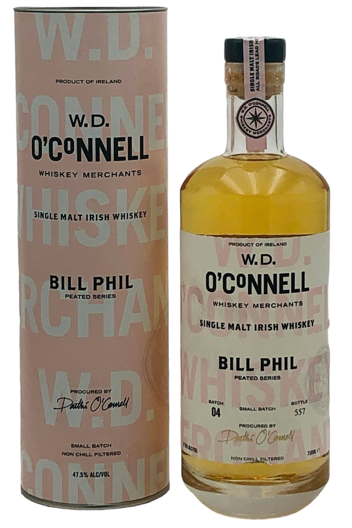 W.D. O&#39;Connell &quot;Bill Phil&quot; Irish Single Malt Whiskey Peated Series, Batch 4