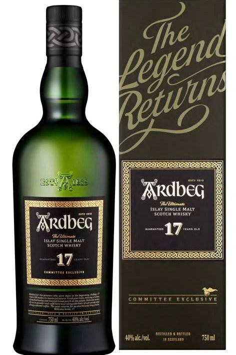 Ardbeg &quot;The Legend Returns&quot; 17 Year Limited Committee Exclusive Edition Single Malt Scotch Whisky