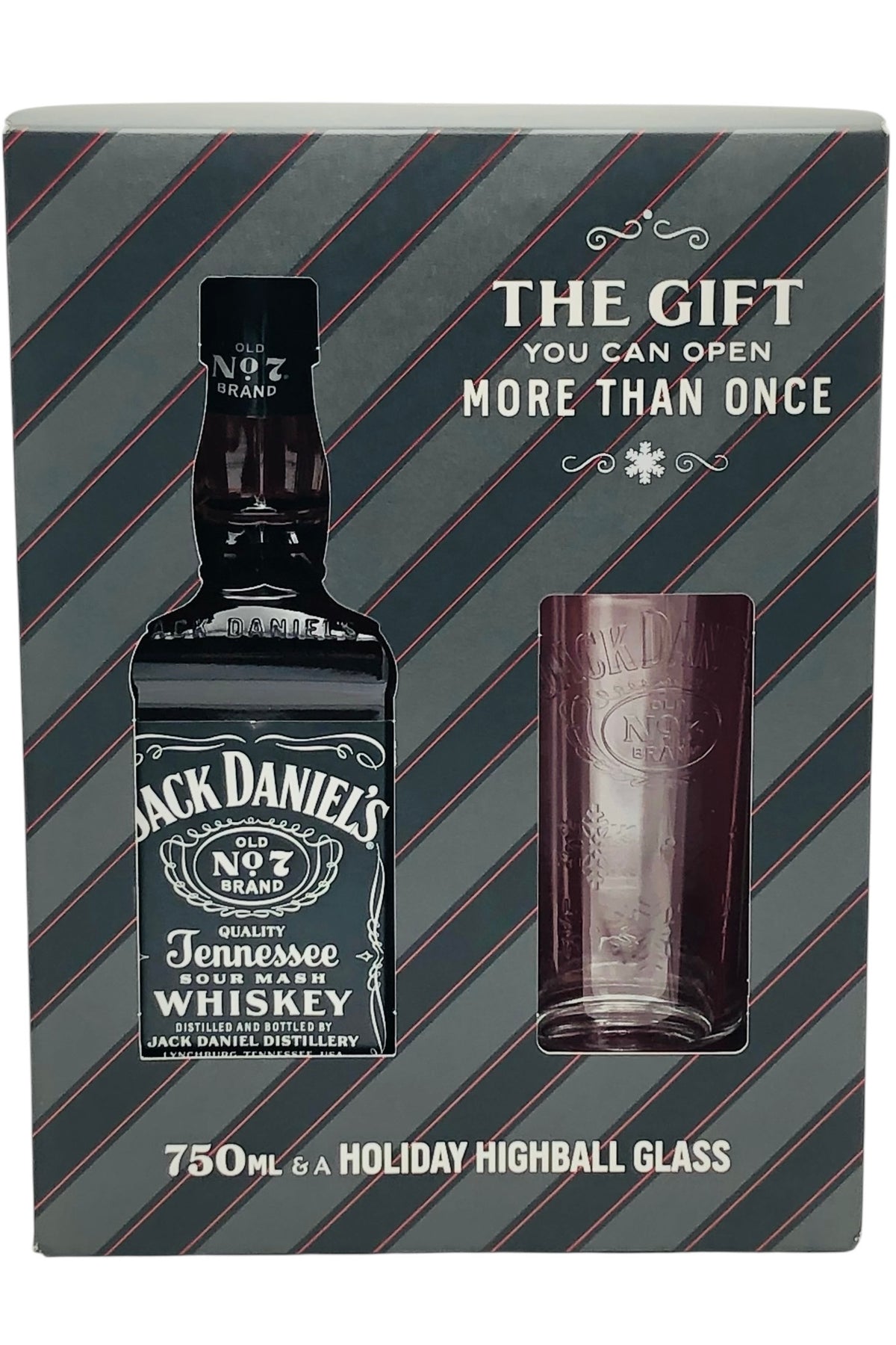 Jack Daniel&#39;s Tennessee Whiskey Holiday Gift Pack with Tall Glass