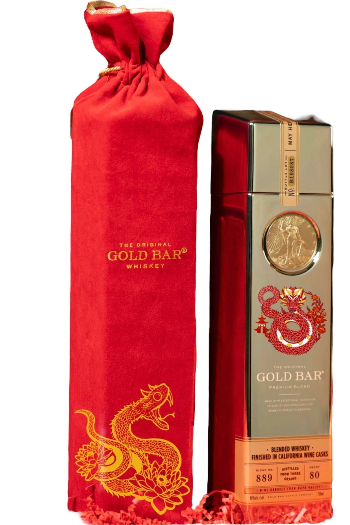 Gold Bar Whiskey Lunar New Year of the Snake