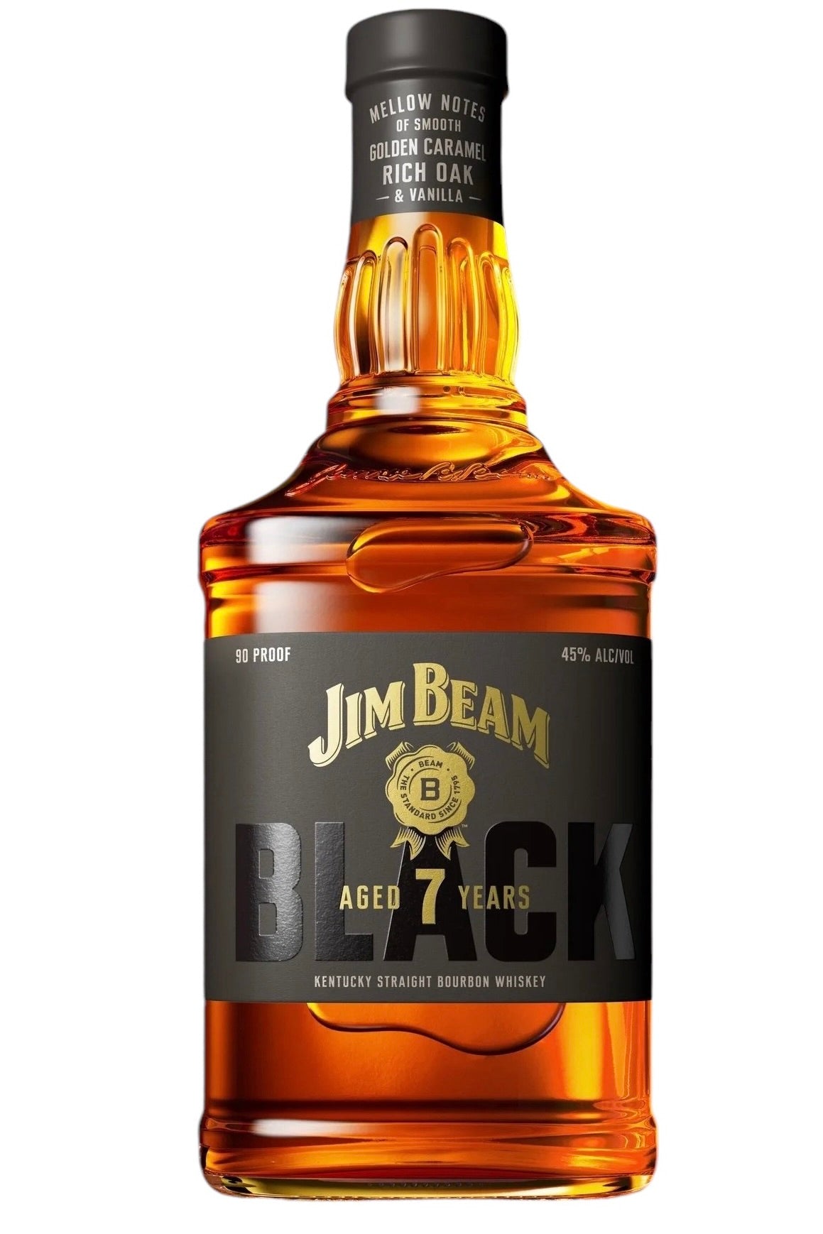 Jim Beam &quot;New Label&quot; 7 Year Old Black Label Extra Aged Bourbon Whiskey