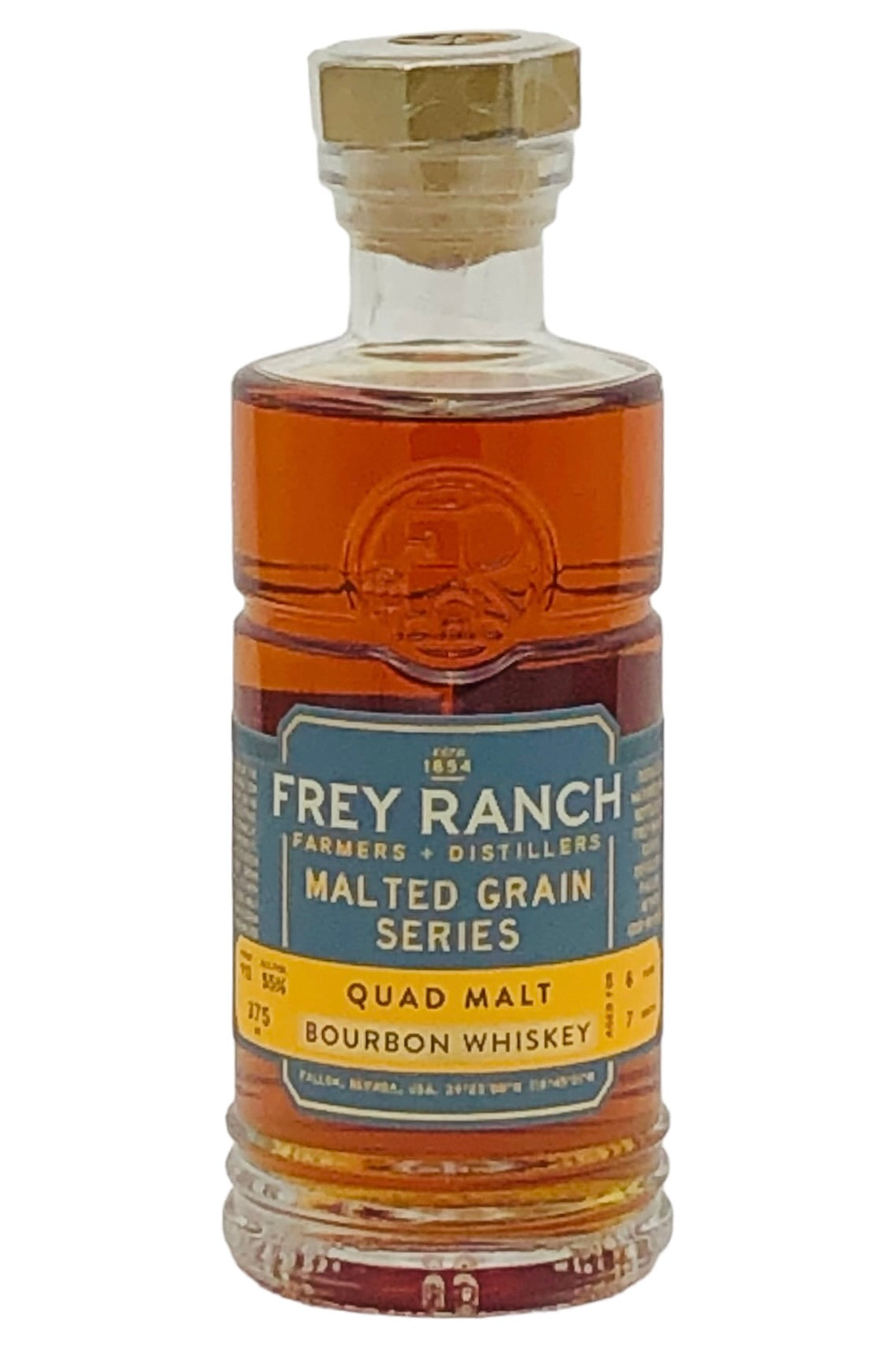 Frey Ranch &quot;Quad Malt&quot;  Bourbon Whiskey 375 ml &quot;Malted Grain Series&quot;