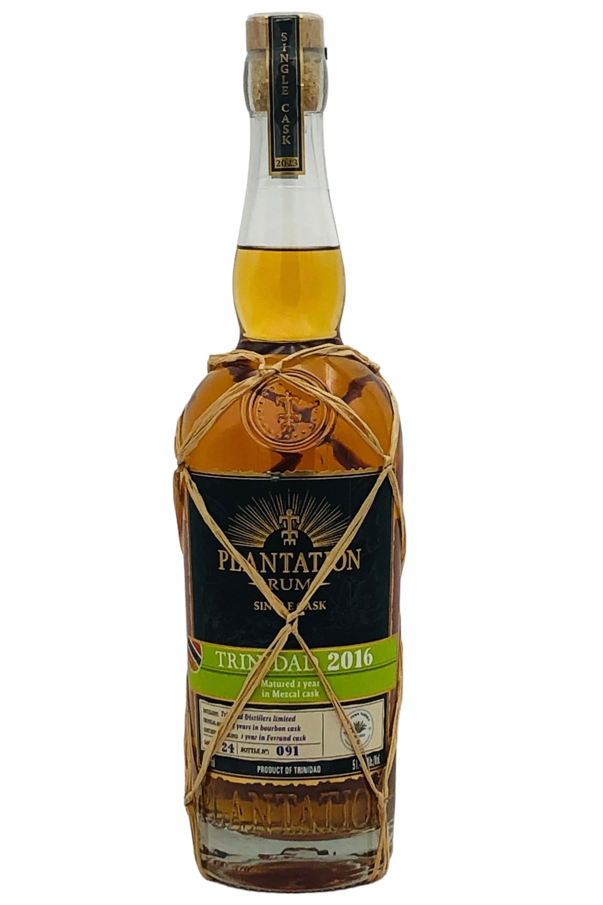 Plantation Vintage 2016 Trinidad Single Cask &quot;Mezcal Cask&quot; Rum