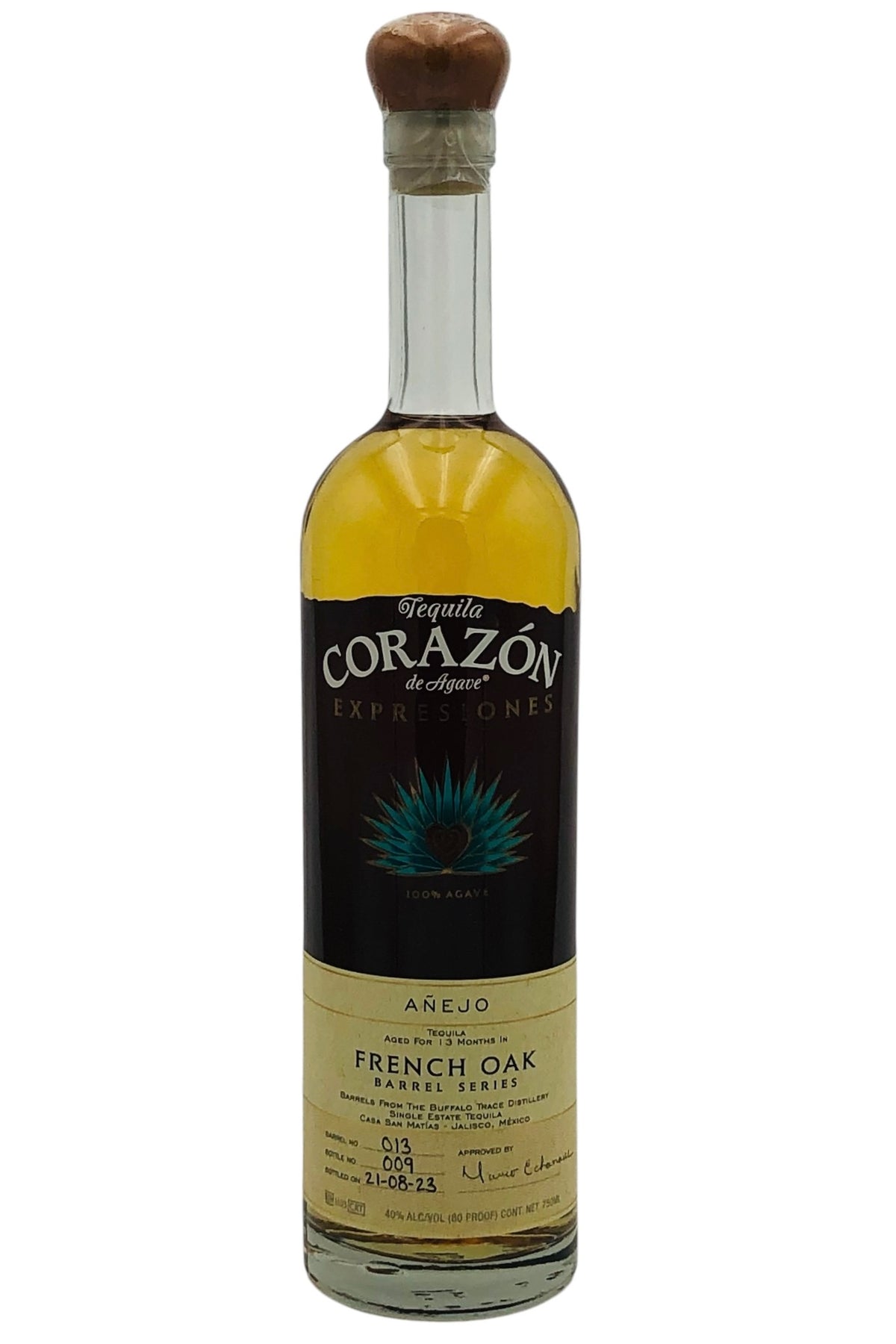 Expresiones del Corazon French Oak Barrel Anejo Tequila