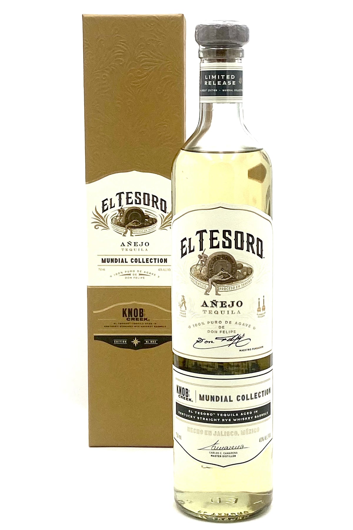 El Tesoro &quot;Knob Creek Rye Edition&quot; Anejo Tequila Mundial Collection