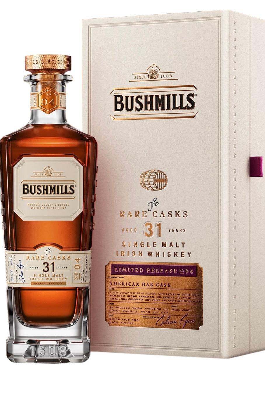 Bushmills Rare Cask #04 Aged 31 Years Irish Whiskey