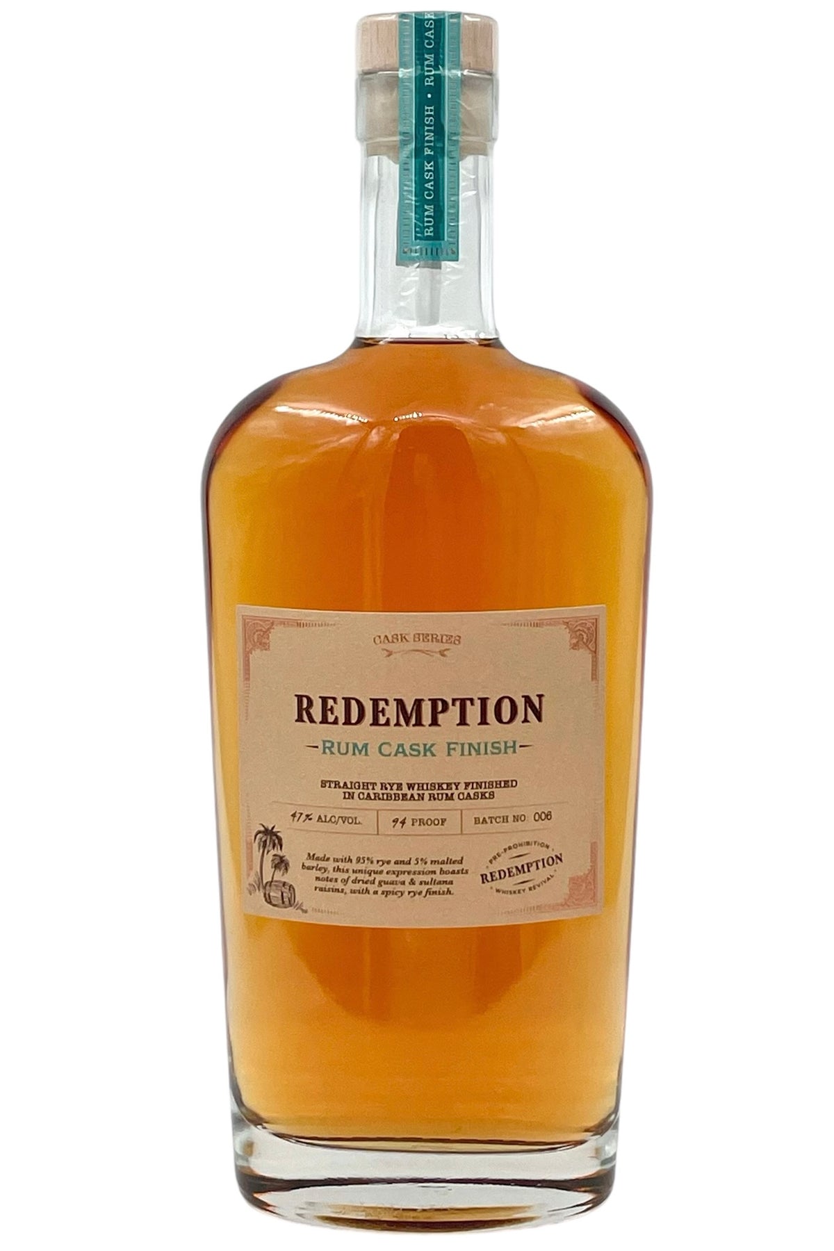 Redemption Rye Rum Cask Whiskey