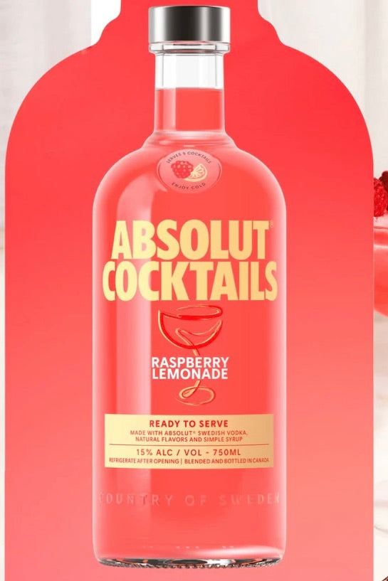 Buy Absolut Cocktails Vodka Raspberry Lemonade 