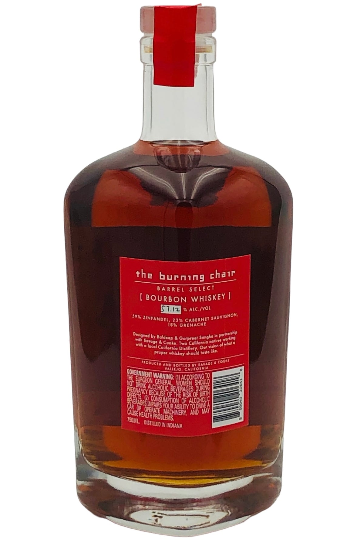 The Burning Chair Cask Strength Barrel Select Bourbon Whiskey by Savage &amp; Cooke