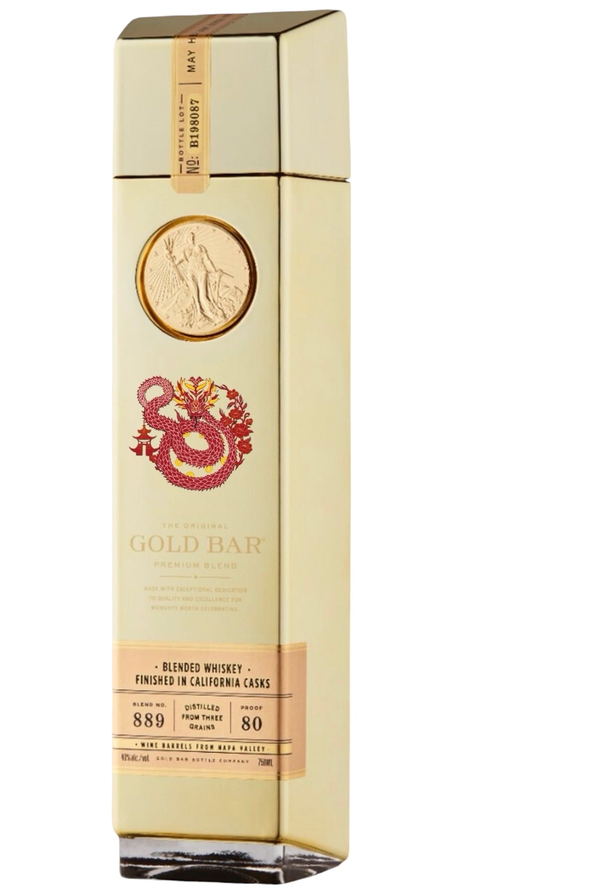 Gold Bar Whiskey Lunar New Year of the Snake