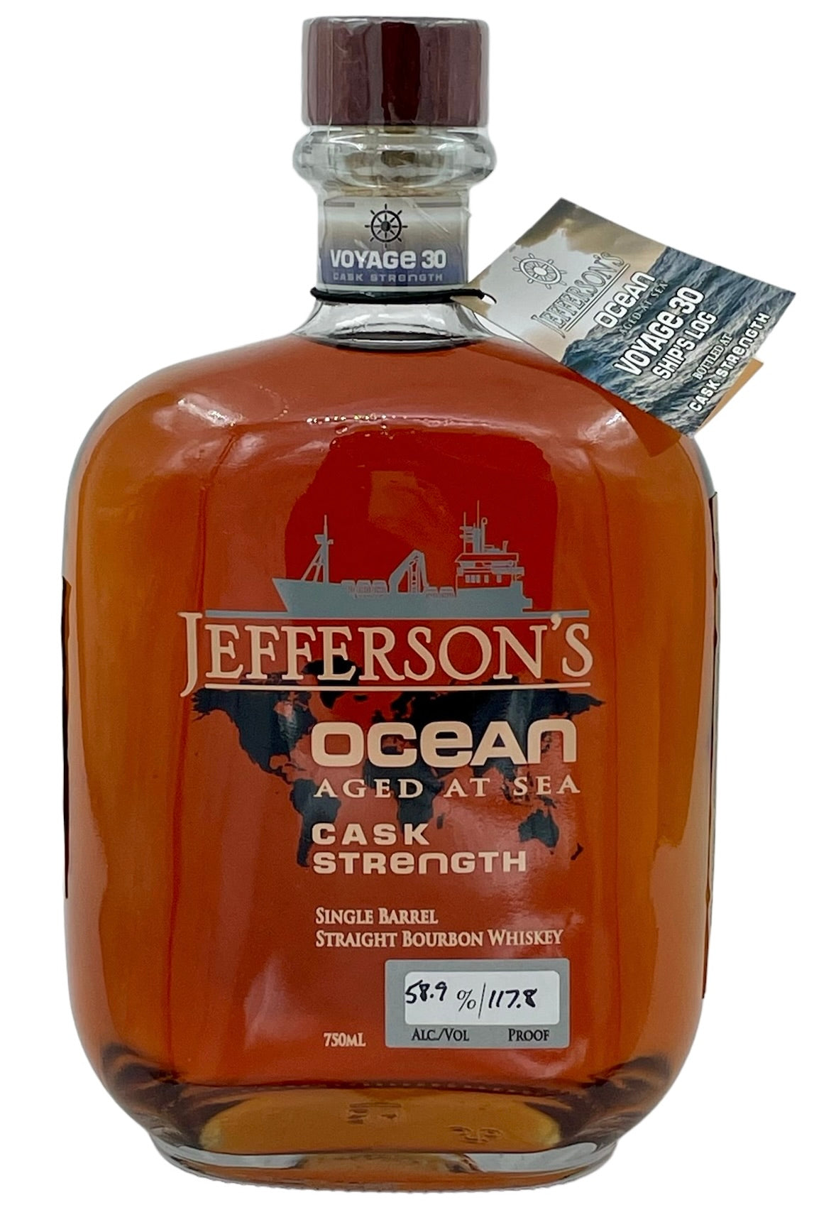 Jefferson&#39;s Ocean Cask Strength Aged at Sea Bourbon Whiskey