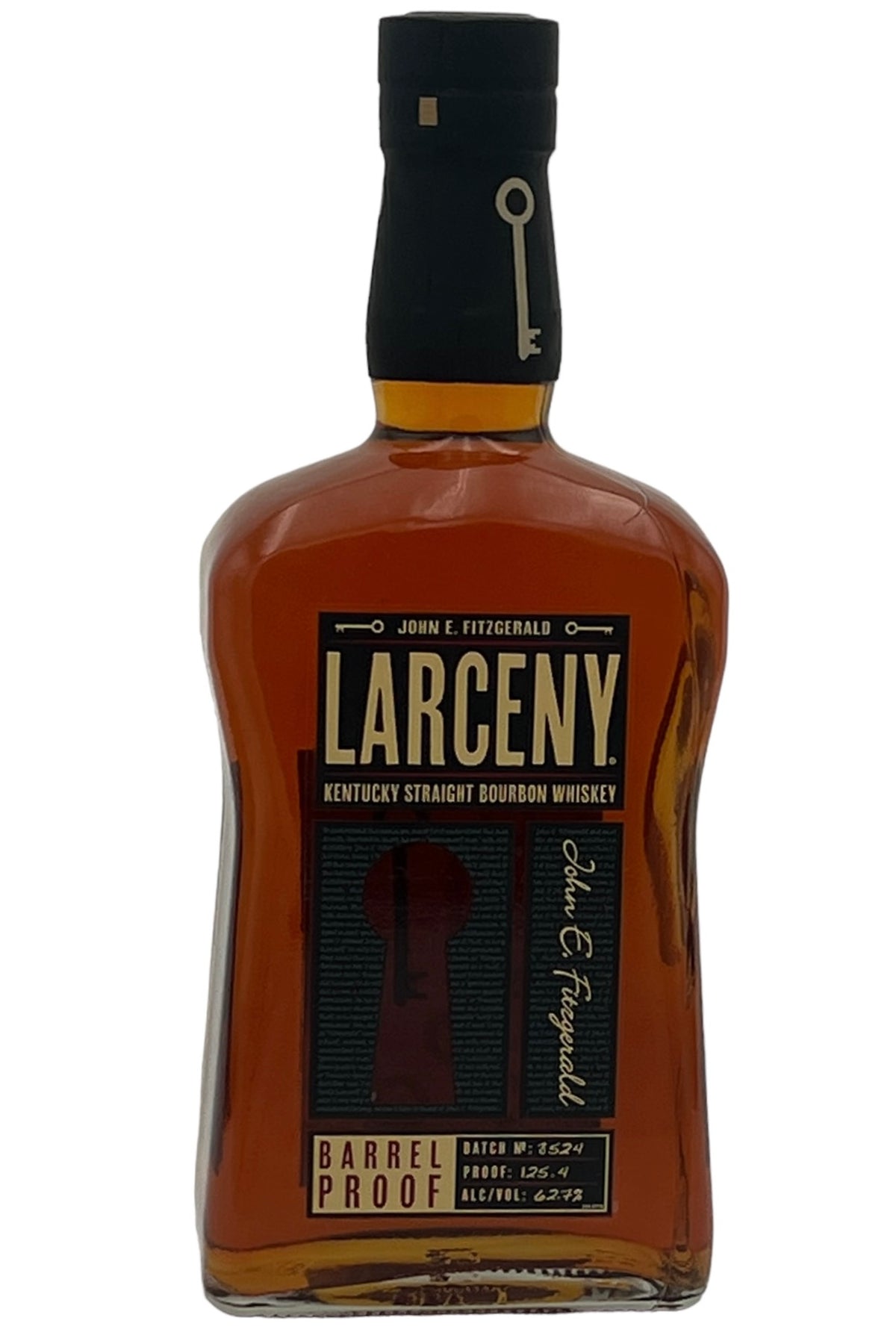 Larceny B524 Cask Strength Bourbon Whiskey