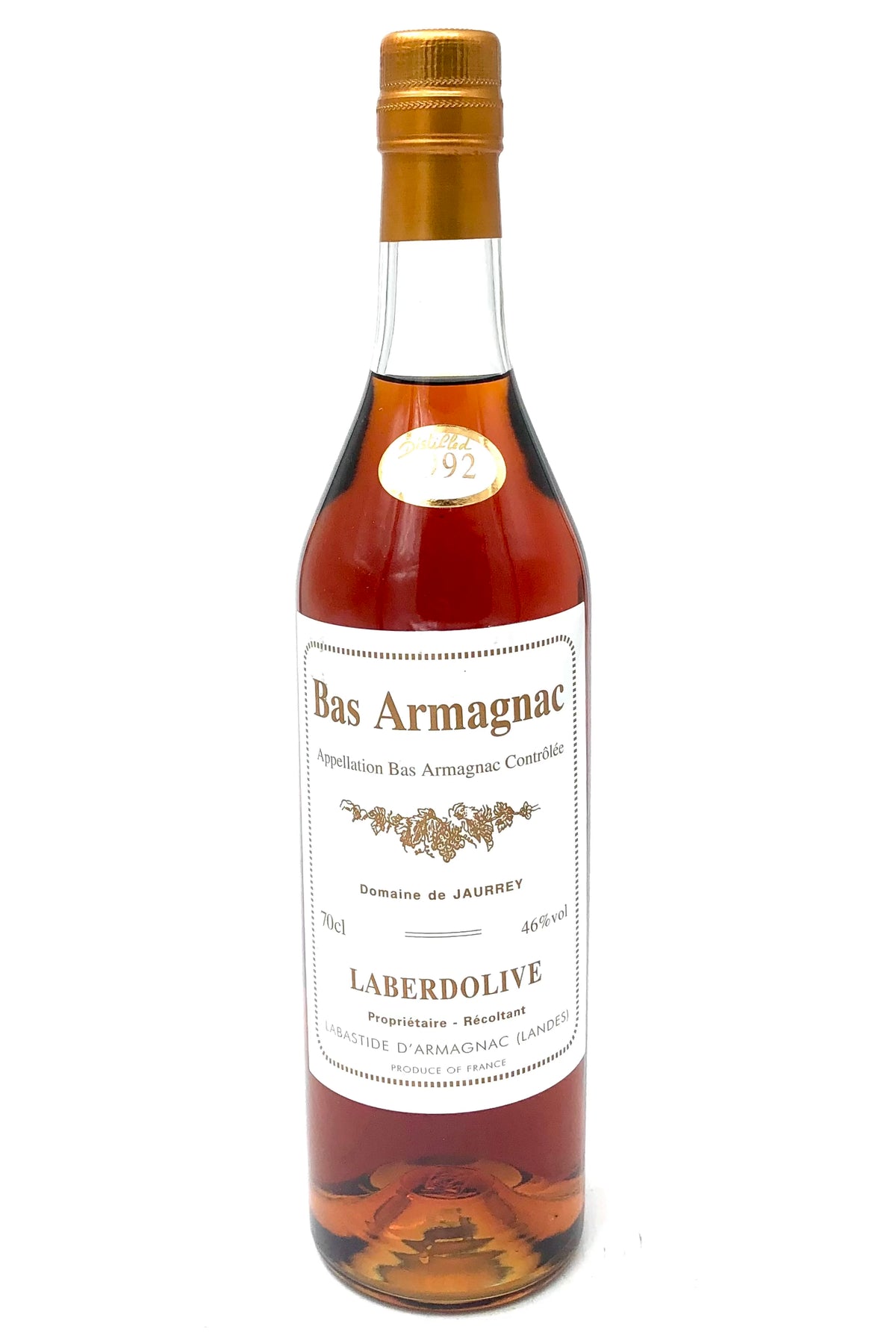 Laberdolive Bas Armagnac Vintage 1992 Domaine de Jaurrey