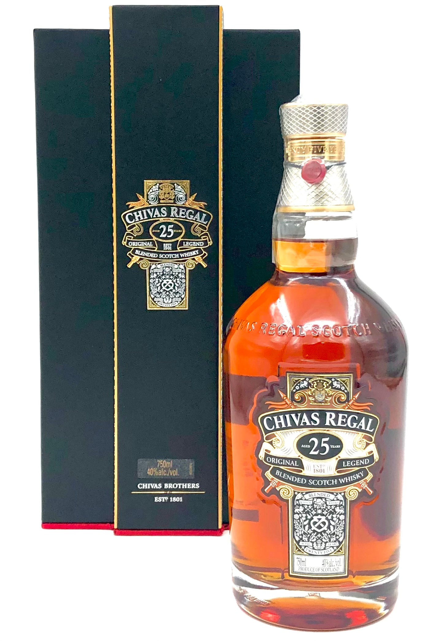 1 Blle Scotch Whisky CHIVAS REGAL, 25 ans d'â