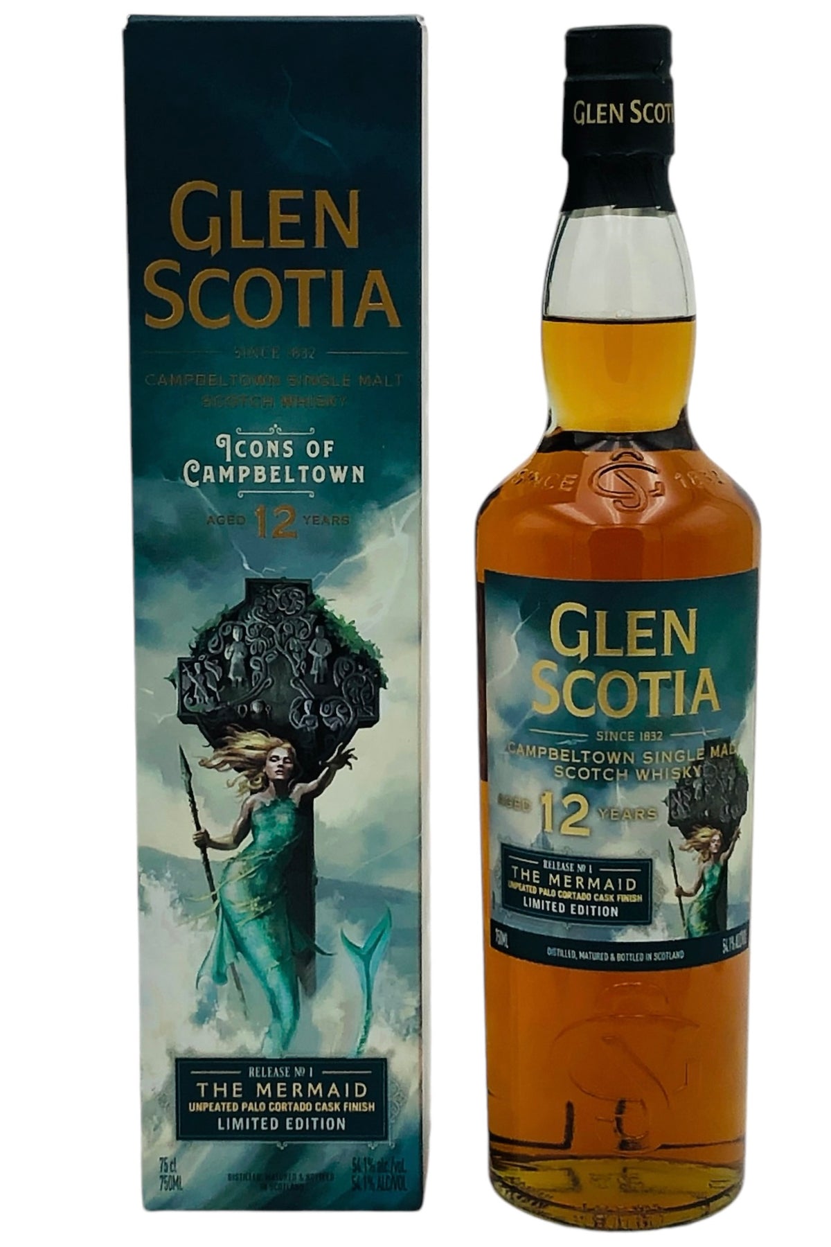 Glen Scotia 12 Year Old &quot;The Mermaid&quot; Single Malt Scotch Whisky Limited Edition