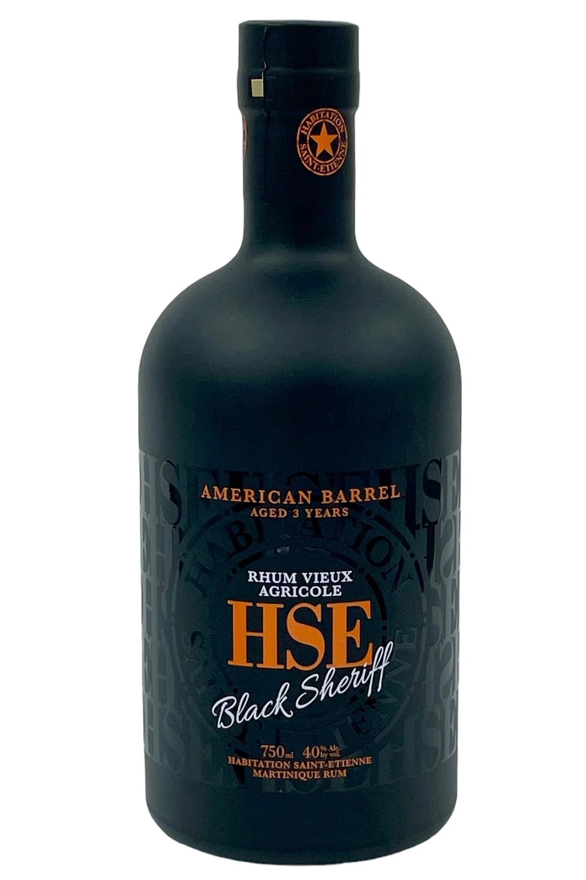 Rhum HSE Black Sheriff Rhum Vieux Agricole Rum Martinique