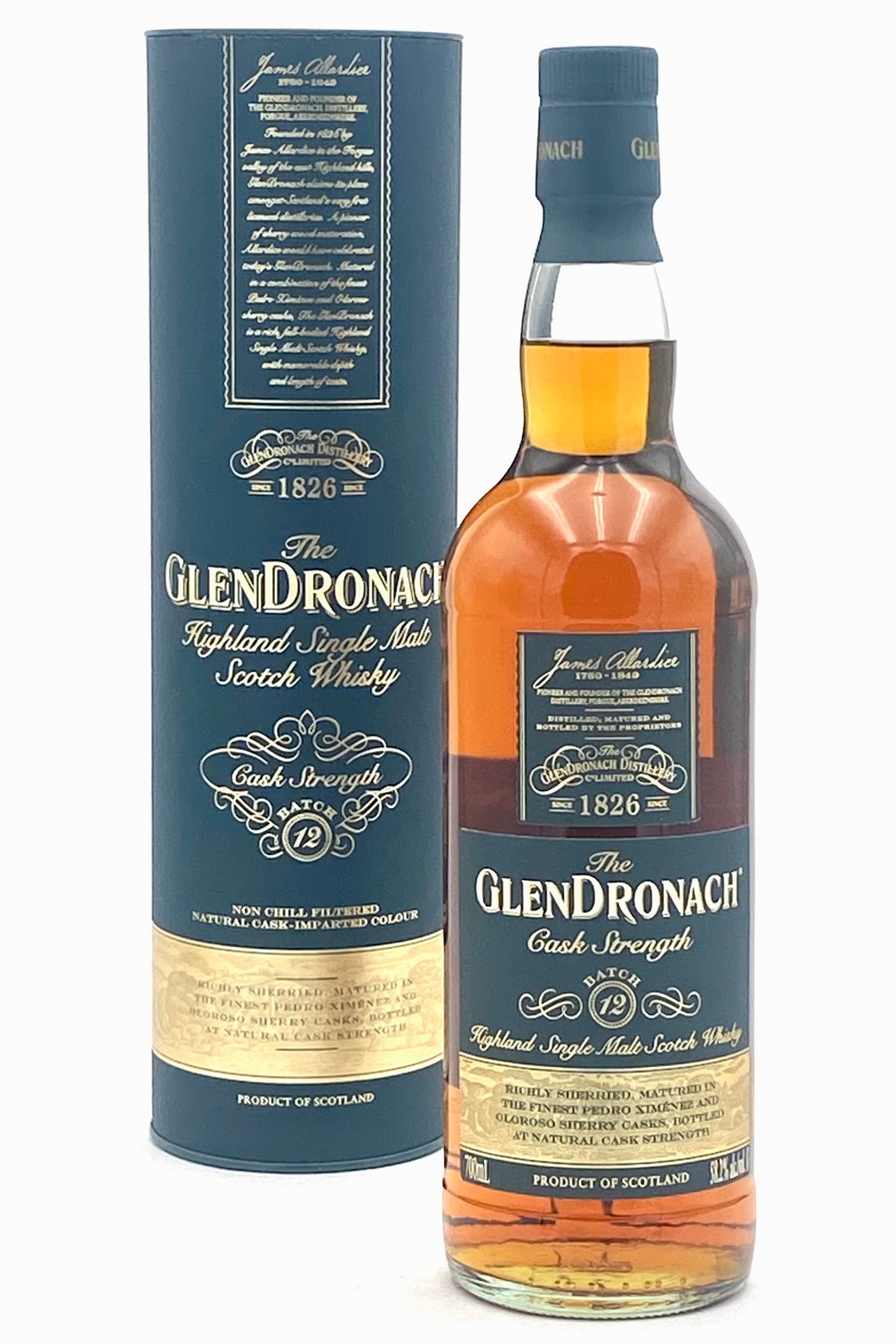 Glendronach Cask Strength Single Malt Scotch Whisky Batch 12