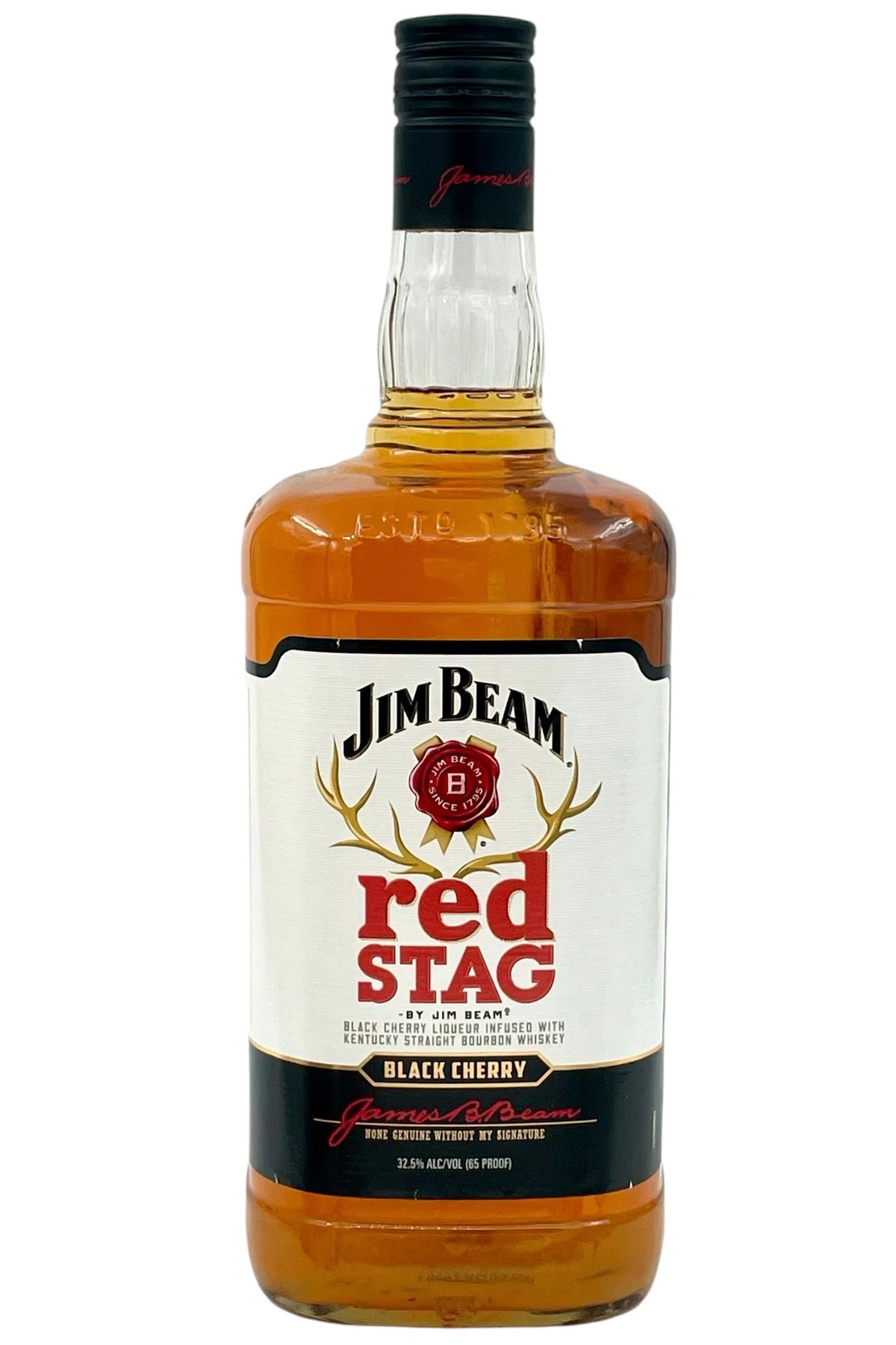 Jim Beam Red Stag Black Cherry Kentucky Straight Bourbon Whiskey 1.75L