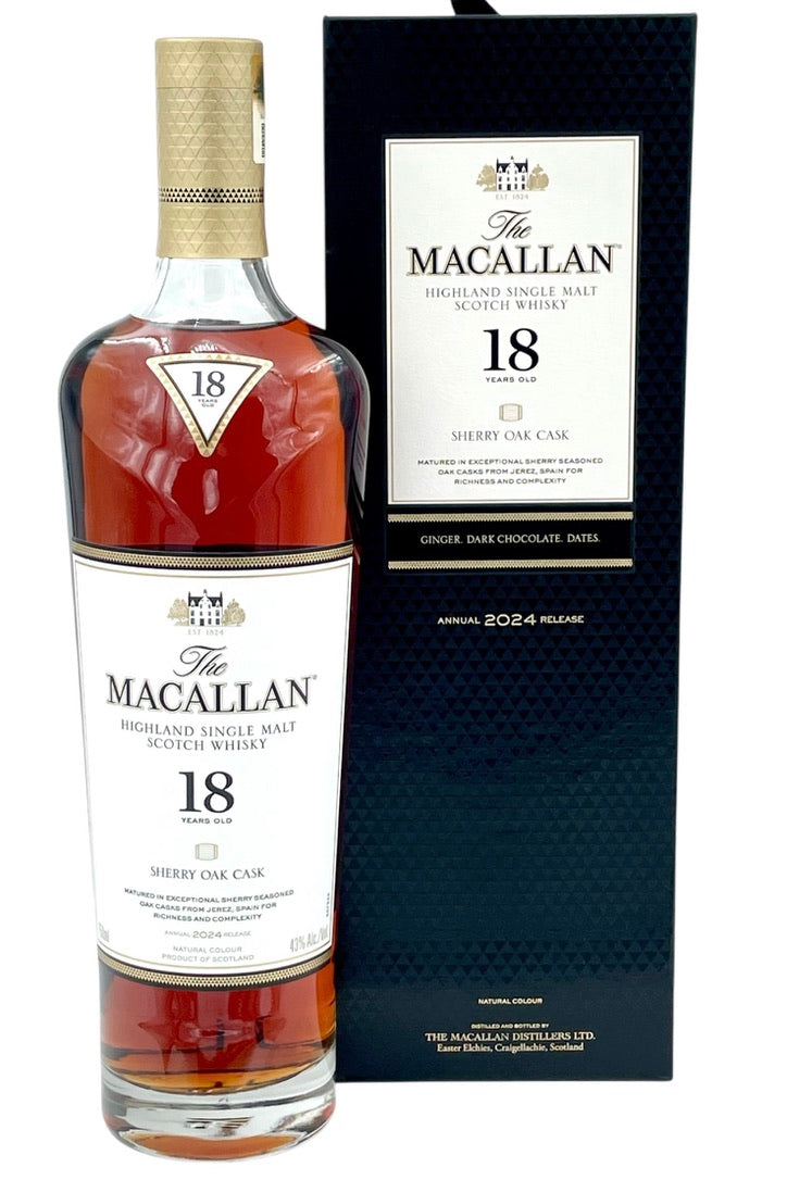 Macallan 18 Year Old Sherry Oak Cask &quot;2024 Edition&quot; Scotch Whisky