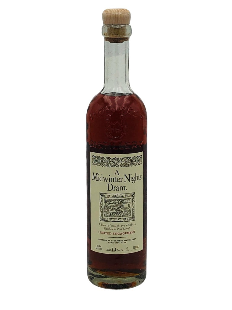 High West a Midwinter Nights Dram Rye Whiskey Act 11, Scene 3