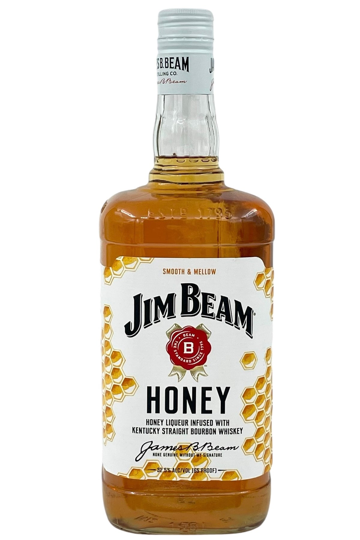 Jim Beam Honey Liqueur Made with Bourbon Whiskey 1.75L