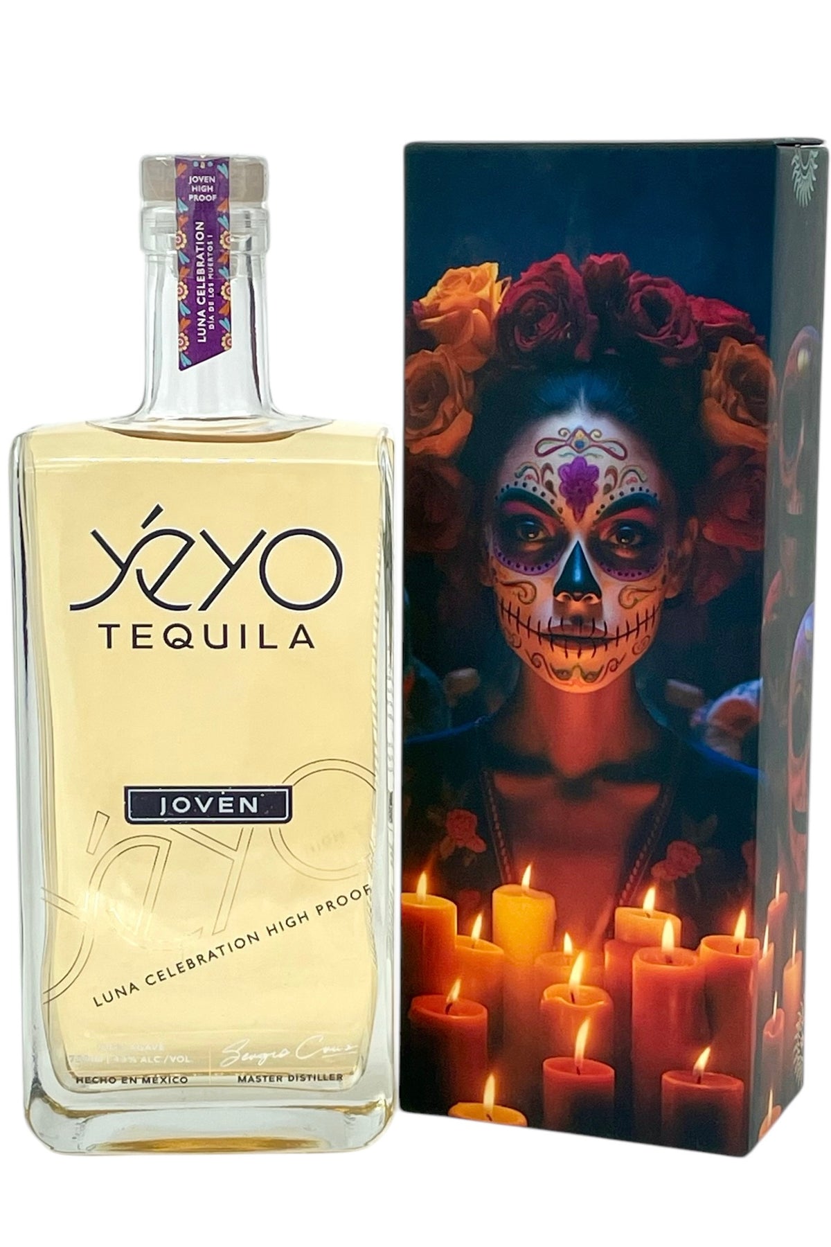 Yeyo Dia de Los Muertes Joven Tequila Luna Celebration High Proof