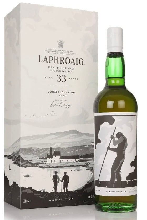 Laphroaig 33 Year Old Strong Characters Donald Johnston Single Malt Scotch Whisky