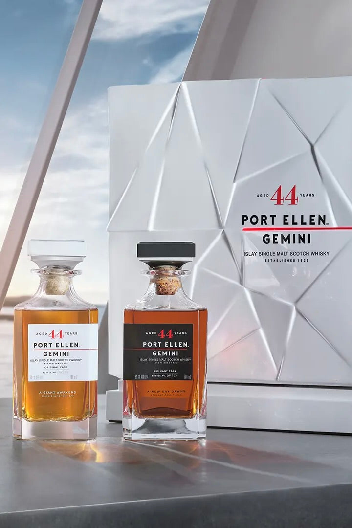 Port Ellen 44 Year &quot;Gemini&quot; Twin Bottle Set Single Malt Scotch Whisky