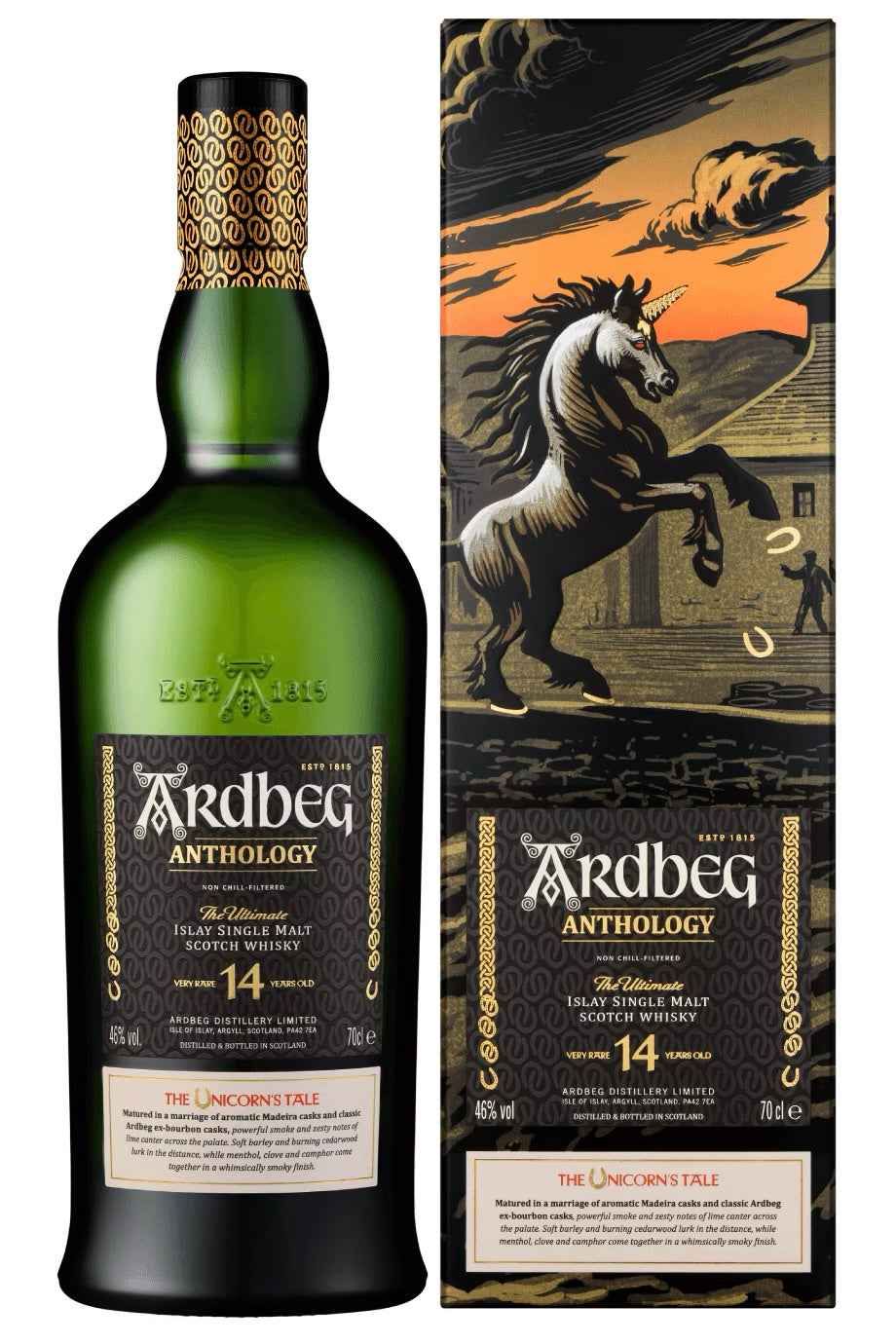 Ardbeg &quot;Anthology: The Unicorn&#39;s Tale&quot; The Ultimate 14 Year Old Single Malt Scotch Whisky