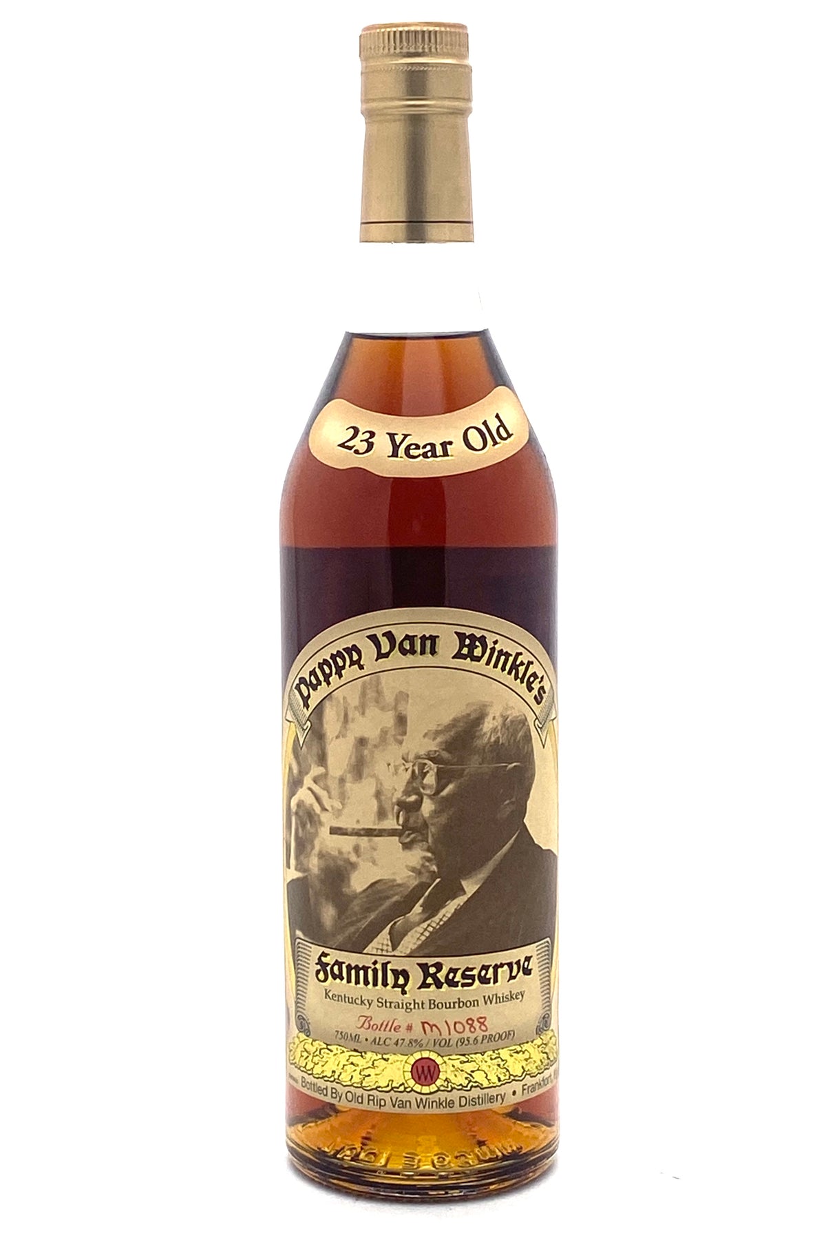 Pappy Van Winkle 23 Year Old Bourbon Whiskey Family Reserve