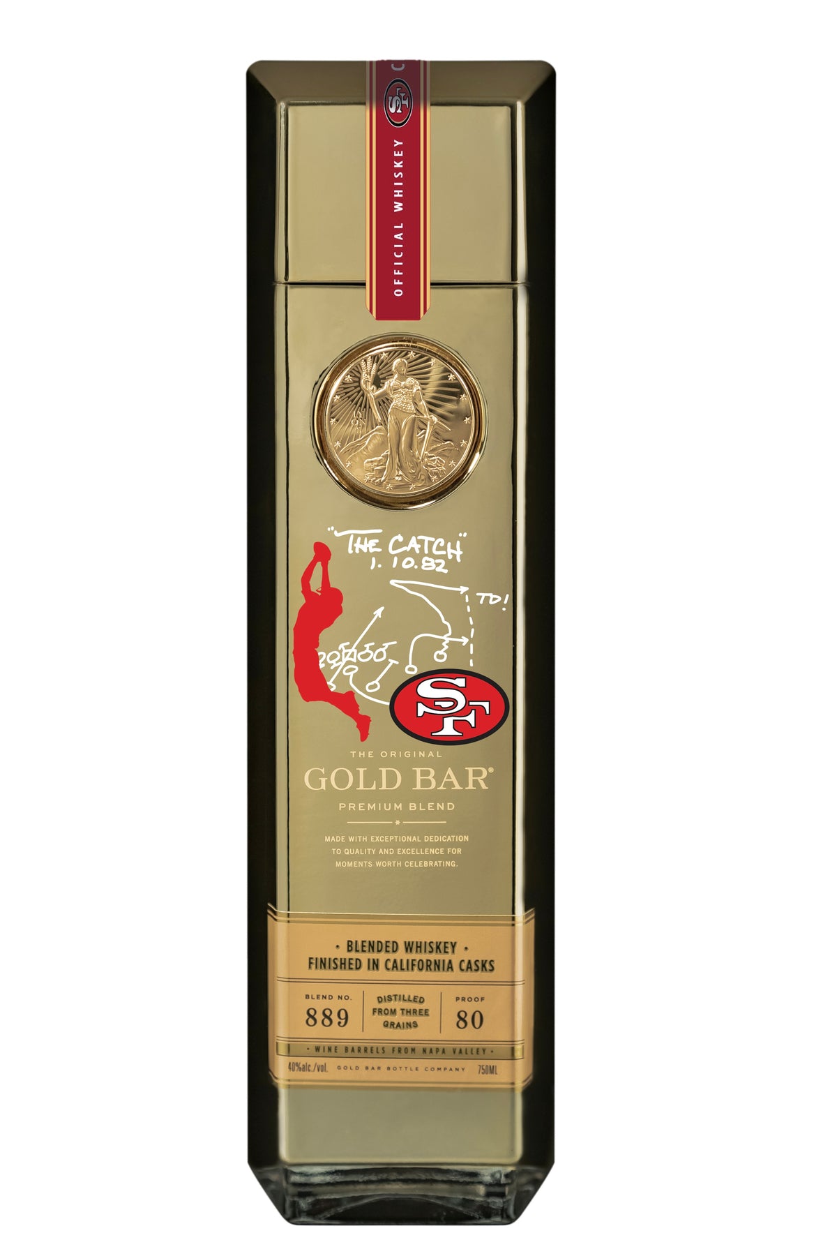 Gold Bar Blended American Whiskey The Catch 49ers Limited Edition