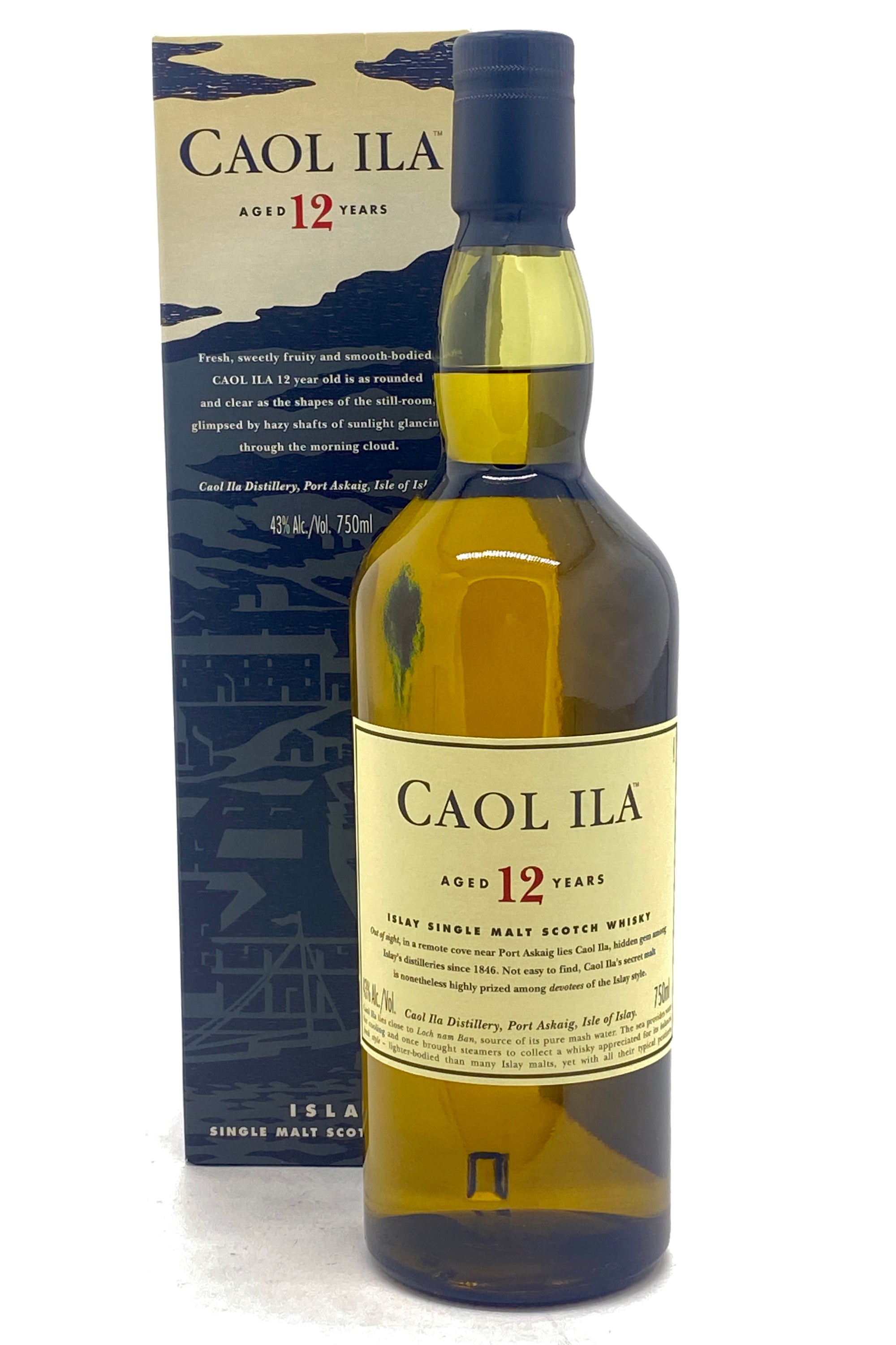 Caol Ila Single Malt 12 Year 750 Ml : Alcohol fast delivery by App or Online