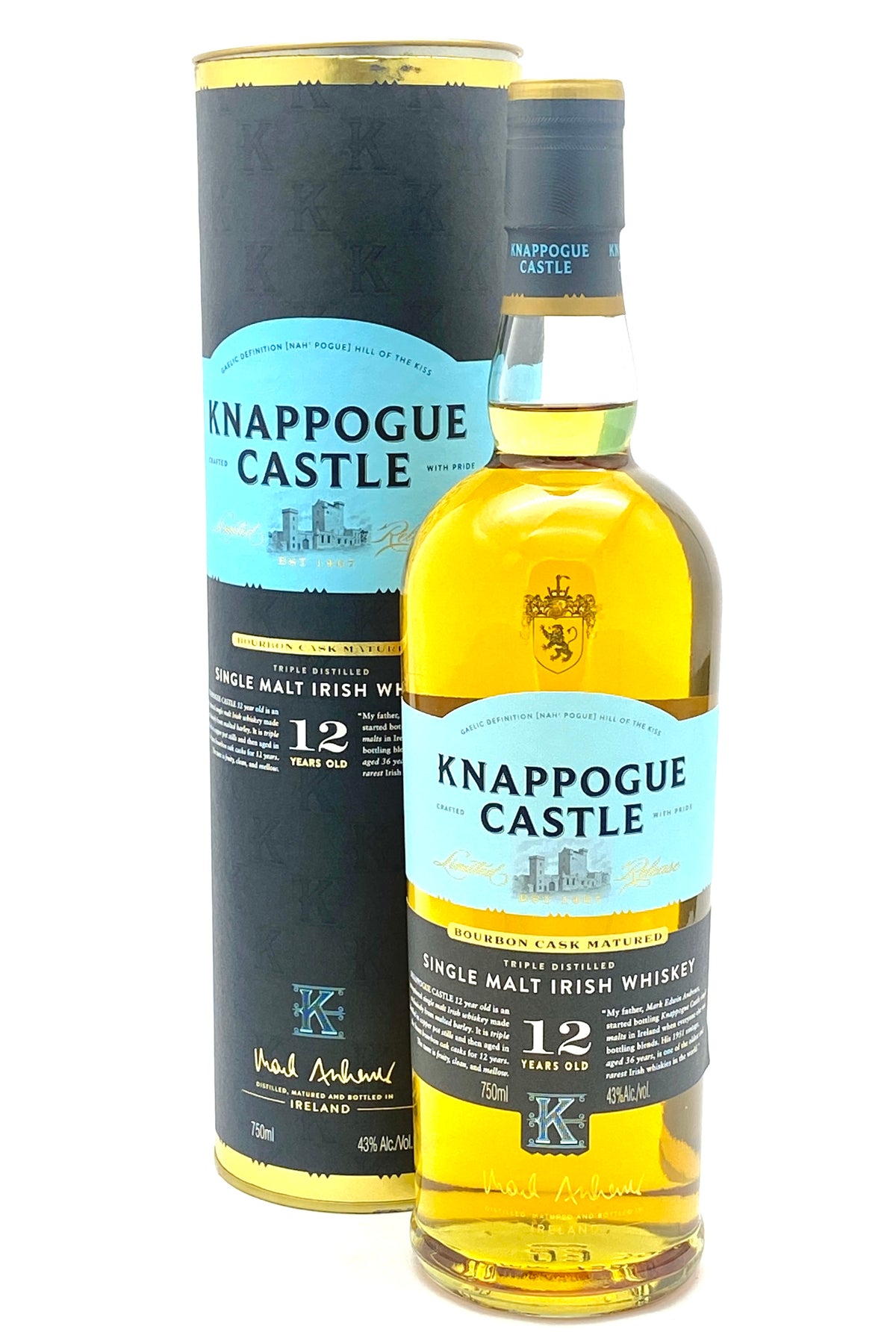 Knappogue Castle Aged 12 Years Single Malt Irish Whiskey