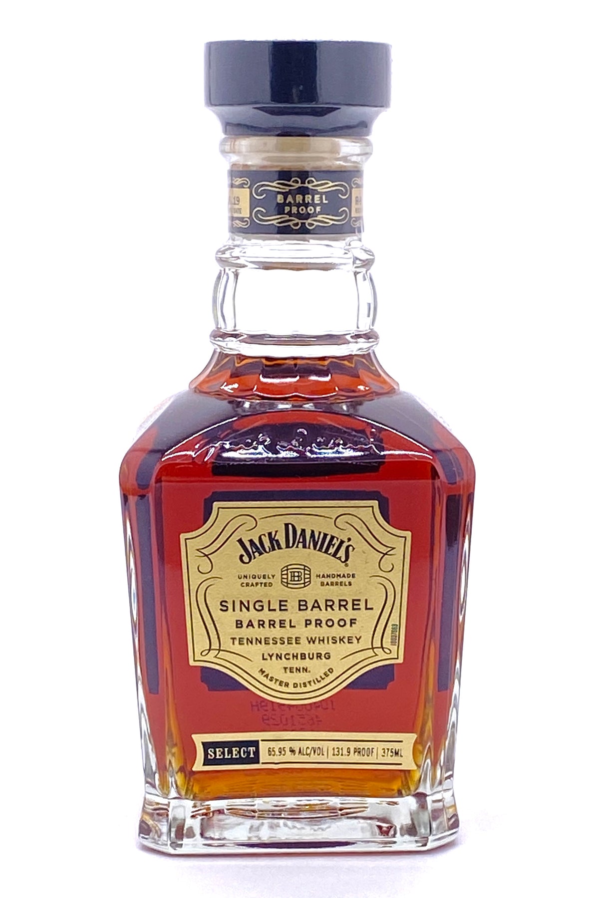 Jack Daniel&#39;s Barrel Proof Single Barrel Tennessee Whisky 375 ml