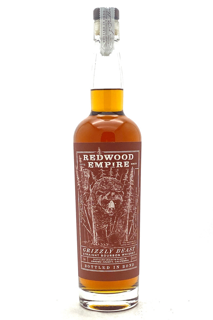 Redwood Empire Grizzly Beast Bottled-in-Bond Bourbon Whiskey