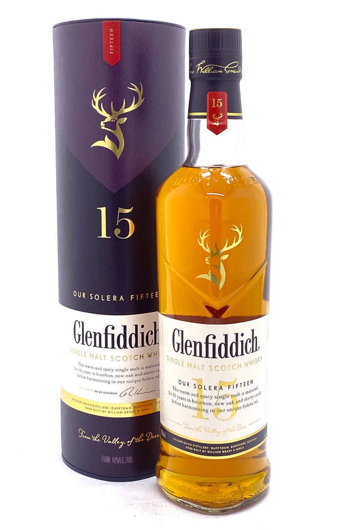 Glenfiddich 15 Year Solera Single Malt Scotch Whisky 750ml – Shawn Fine Wine