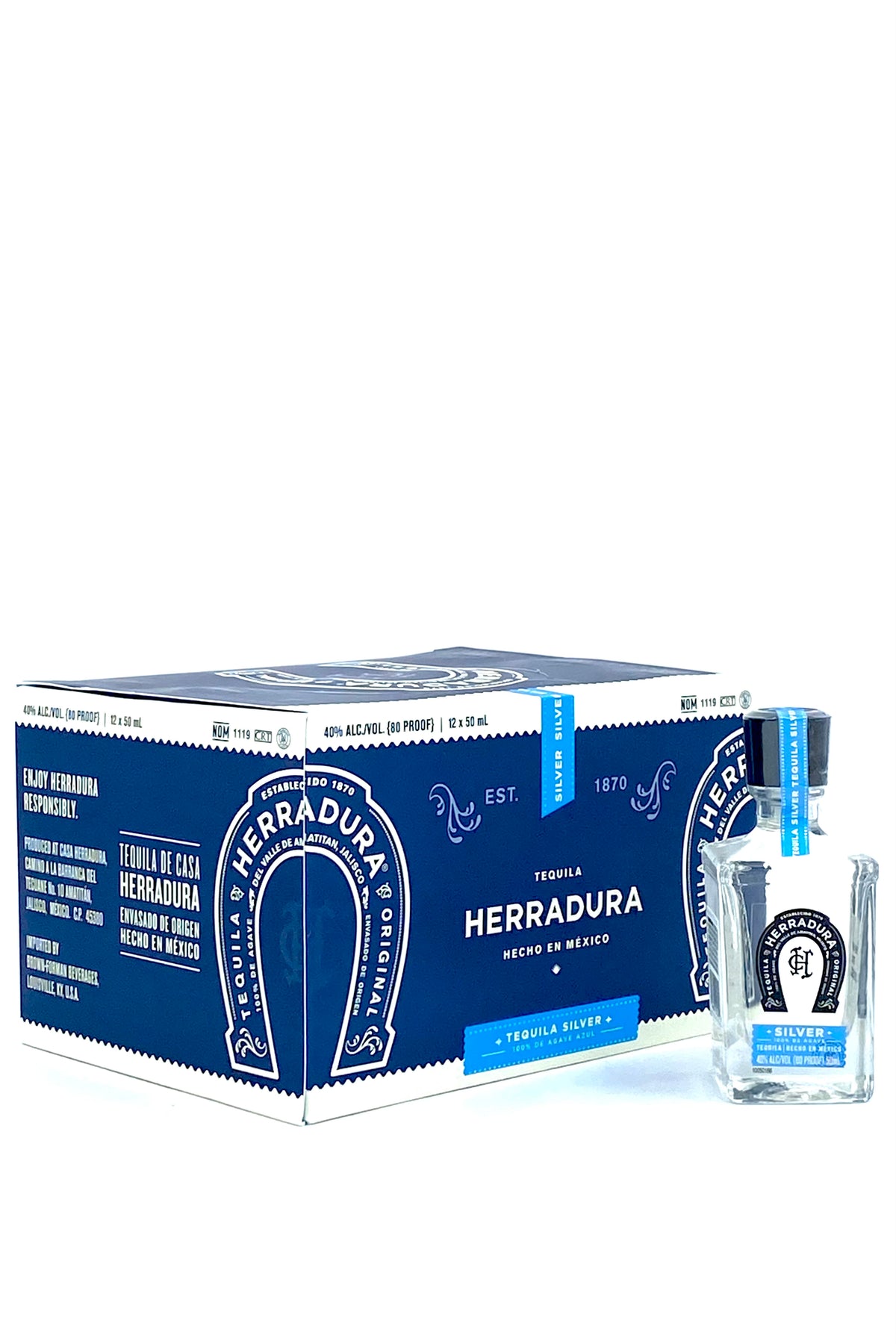 Herradura Silver Tequila 12 x 50 ml